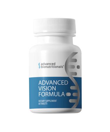 Advanced Bionutritionals Advanced Vision Formula Supplement, Healthy Vision, Eye Function Support, Eye Vitamins, Lutein, Zeaxanthin, Vitamin A, C, Zinc, Gluten Free, Dairy Free, Vegan (60 Tablets)