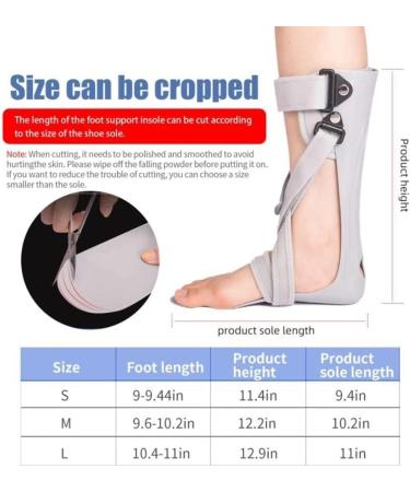 Plantar Fasciitis Splint & Foot Drop Brace | Adjustable Ankle Foot Orthosis for Pain Relief - Small Right Size - Buy Online on GoSupps.com