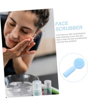 MAGICLULU Silicone Face Brush Exfoliating Brush Skincare Brush Facial Scrubber Face Scrubbers Face Brush Exfoliator Face Scrubber Silicone Face Exfoliator Silicone Scrubber Facial Brush 11x5cm Sky-blue - Buy Online on GoSupps.com