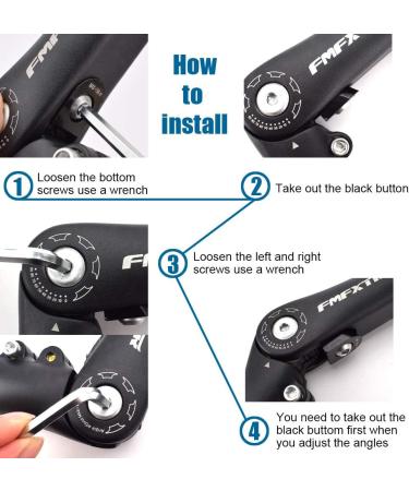 FOMTOR 25.4 Adjustable Stem 90 Degree 110mm for Mountain, Road, BMX Bikes - Buy Online on GoSupps.com