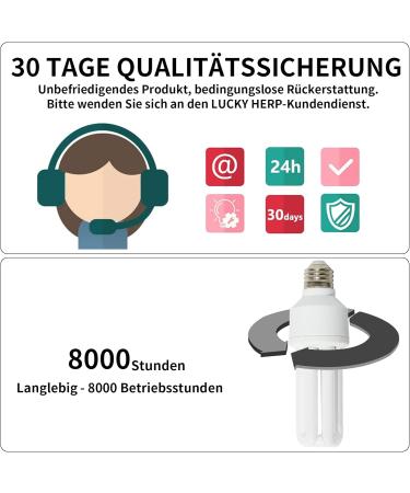 LUCKY HERP 2.4 UVB Bird Lamp | 20W UVA UVB Bulb for All Birds | Compact Fluorescent Lighting for Optimal Bird Health - Buy Online on GoSupps.com