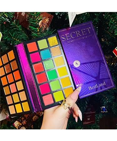 DUnLap Beauty Palette 72 Colors Matte Glitter Eyeshadow Palette Colorful Eyeshadow Neon Eye Pigments Christmas Makeup Palette Professional Eyeshadow Palette 1PC - Buy Online on GoSupps.com