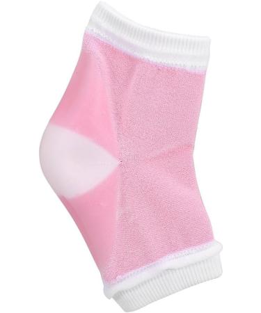 Verdant Touch Gel Heel Socks for Spa Moisturizing Pedicure Foot Care Open Toe Pink Pair - Buy Online on GoSupps.com