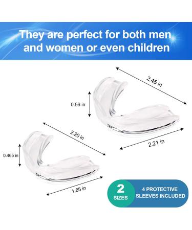 New Upgraded Dental Night Guard for Grinding and Clenching Teeth - BPA Free, 2 Sizes, Pack of 4 - Stop Bruxism in Kids & Adults - Buy Online on GoSupps.com