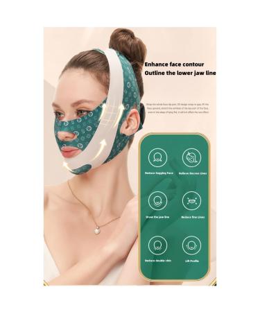 Buy V-Line Face Lift Band | Facial Slimming Mask for Men & Women | Anti-Sagging Chin Strap | Define Jawline & Reduce Wrinkles | V-Shape Contour (Green - Buy Online on GoSupps.com