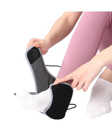 USB Heated Ankle Brace - Adjustable Hot Therapy Foot Wrap for Pain Relief | Ideal for Athletes & Dancers | Recovery Support for Sprains Arthritis & Torn Tendons - Black - Buy Online on GoSupps.com