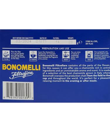 Bonomelli Filtrofiore Chamomile Herbal Tea - 14 pc. Pkgs (2 Pack) - Relaxing and Soothing Blend - Buy Online on GoSupps.com