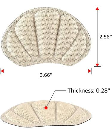 Urwalk Heel Grips Liners - Soft Cushion Inserts for Loose Shoes - 3 Pairs (Grey) - Buy Online on GoSupps.com