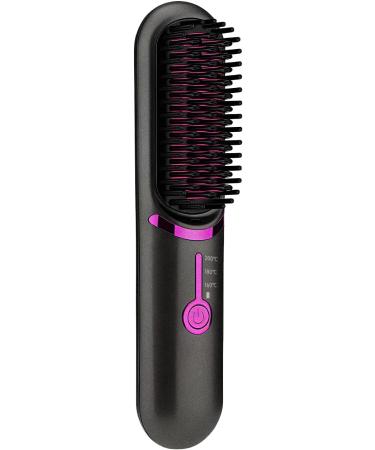 QUMOX Cordless Hair Straightener Brush - Portable Mini Ionic Comb for Travel Lightweight Ceramic Styling Tool for Women - Buy Online on GoSupps.com