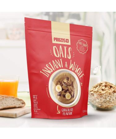 Prozis Instant Whole Oats Powder 1250g Chocolate Cereals Enriched with Proteins and Carbohydrates High Quality - Suitable for Vegetarians and Vegans - Buy Online on GoSupps.com