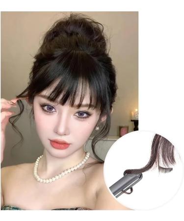 Bangs Hair Piece Clip in Bangs-Fake Bangs Hair Clip Black Clip On Bangs Real Human Hair Curtain Bangs for Women French Bangs Bangs Hair Extensions (Color : NC/4HL) - Buy Online on GoSupps.com