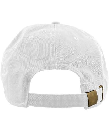 Gelante White Baseball Cap Dad Hat - 100% Cotton Polo Style Blank Adjustable Size - Buy Online on GoSupps.com