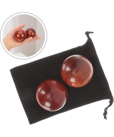 Fomiyes 4-Piece Wooden Health Balls - Muscle Massage & Fitness Training - Solid Wood Handball & Stress Relief - Buy Online on GoSupps.com