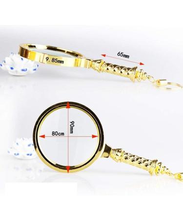 6 Times Handheld HD Magnifier Old Man Hand Reading 90mm Optical Glass Lens Plate - Buy Online on GoSupps.com