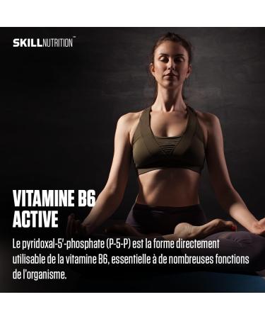SKILL Nutrition Malate de Magn sium avec Vitamine B6 | 120 g lules | Active P-5-P 340 mg par portion | 3000 mg de malate hautement assimilable nergie muscles syst me nerveux | sans oxyde - Buy Online on GoSupps.com