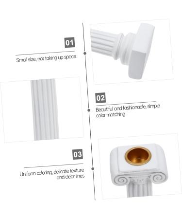LIFKICH Wedding Decorations Decorative Candleholder 1pc Ancient Roman Column Candlestick Desktop Resin White Dinner Party Air Column Sculptures Home Decor Country Decor White 21.5X5.1X5.1CM - Buy Online on GoSupps.com