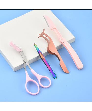 Premium 4-Piece Eyebrow Kit for Women - Trimmer Scissors Comb & Clip | Perfect Beauty Tools for Flawless Brows - Shop Internationally - Buy Online on GoSupps.com
