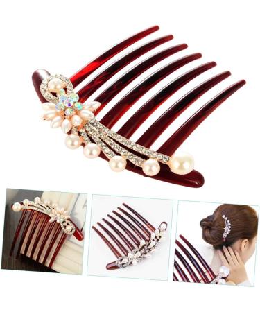 minkissy Seven- Hair Comb Pearl Hair Accessories Bridal Headband Bridal Hair Side Comb Bridal Headpieces for Wedding Hair Combs Korean Version Rhinestones Pearl Rhinestone Bride - Buy Online on GoSupps.com