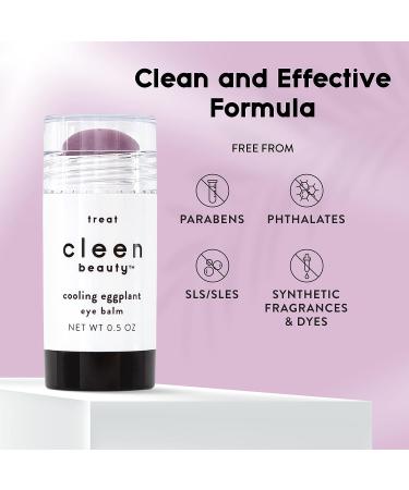 Cleen Beauty Cooling Eggplant Eye Balm - Dark Circles & Puffy Eyes Treatment | Eggplant Extract | Paraben-Free | 0.5 Oz - Buy Online on GoSupps.com