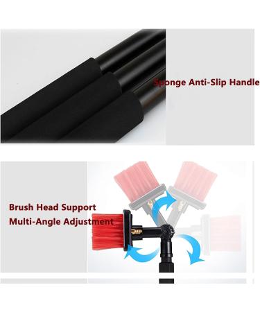 Window Cleaning Water-Fed Pole 3.6m-7.2m Window Telescopic Cleaning Brush with 4 Water Outlets and 55cm Brush Head Adjustable 180 Angle Save Time and Energy for Photovoltaic Panels - Buy Online on GoSupps.com