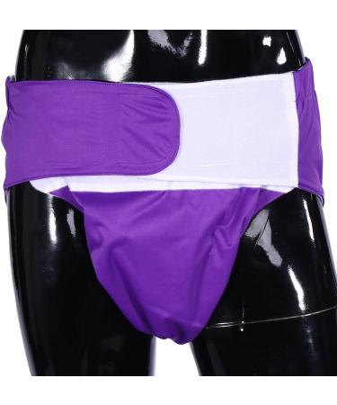 Adult Washable Diaper: Adjustable Incontinent Care Cloth Diaper - Reusable Nappy Pants | Dark Purple - Buy Online on GoSupps.com