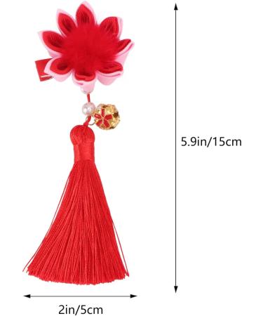 minkissy 3 Pairs Children's New Year Hair Accessories New Year Children Hair Accessory Clips for Hair Accessories for Girls Furry Ball Barrette Hairball Fabric Baby Girl Issue Card - Buy Online on GoSupps.com