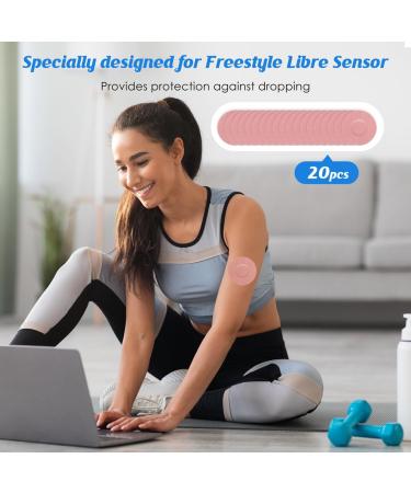 Buy Waterproof & Breathable Freestyle Libre 3 Plasters - 20PCs Skin-Friendly Pink Ideal for Swimming & Bathing | Youshares Rosa - Buy Online on GoSupps.com