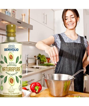 BENVOLIO - Huile d'avocat d sodoris e Naturapura 500 ml - Vinaigrettes cuisson et friture - Alternative l'huile d'olive - Point de fum e lev Avocat d sodoris 500ml - Buy Online on GoSupps.com