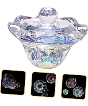 Beaupretty Nail Supply crystal cup liquid cup monomer container cup with lid dipping dish cleaning acrylic dappen dish dish plate Glass Manicure Clear Dish - Buy Online on GoSupps.com