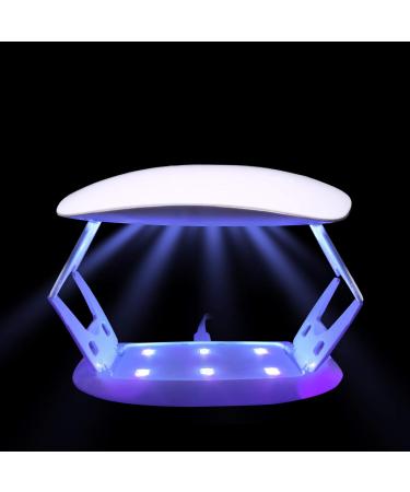 Buy Mini UV LED Nail Lamp - Portable Professional Nail Dryer with 45/60s Timer for Gel Polish & Manicure - International Shipping Available - Buy Online on GoSupps.com