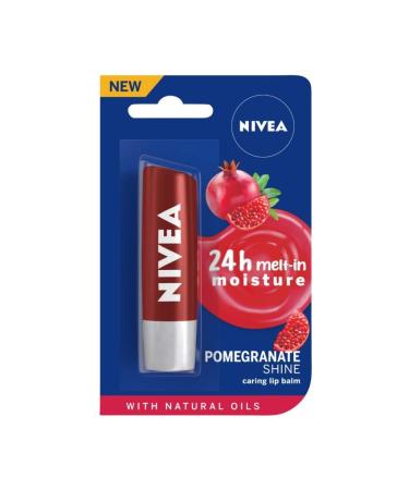 Shine Caring Lip Balm Pomegranate Lip Balm for Dark Lips Lip Balm for Dry Lips & Chapped Lips Lip Gloss Lip Balm for Women & Men 4.8gm