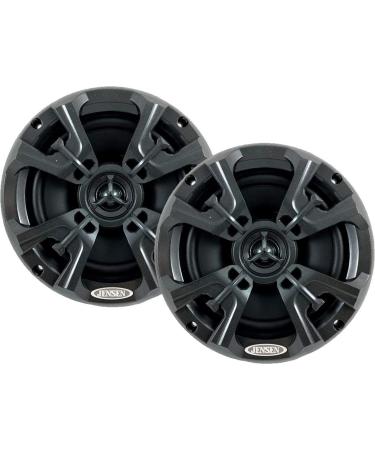 Jensen MSX60RVR Marine Speakers 6.5" Coaxial Speaker, Completely Waterproof With UV Resistant Materials To Withstand the Outdoor Elements, Sold as Pair, Graphite Gray