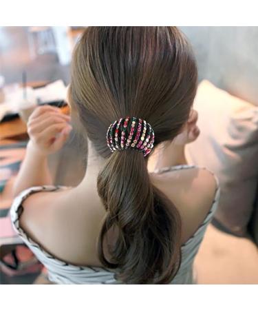 Shop Sacjkkt 3-Piece Bird Nest Hairpin Set | Lazy Birds Nest Plate Hairpin | Crystal Horses Ponytail Holder Clip | Bird-Shaped Hair Clips in 3 Colors - International Shipping Available! - Buy Online on GoSupps.com