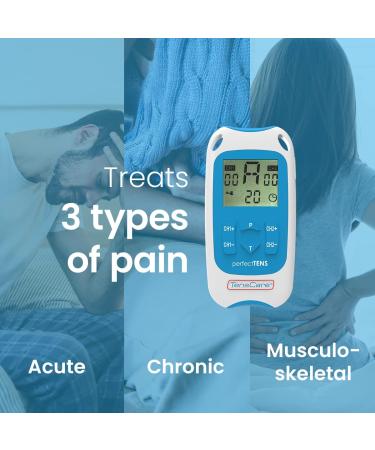 TensCare Perfect TENS Device for Pain Relief - Clinically Proven for Back, Hip, Leg, Arm, Arthritis, and Sciatica with Medium Sock for Foot Arthritis and Swelling Reduction - Buy Online on GoSupps.com