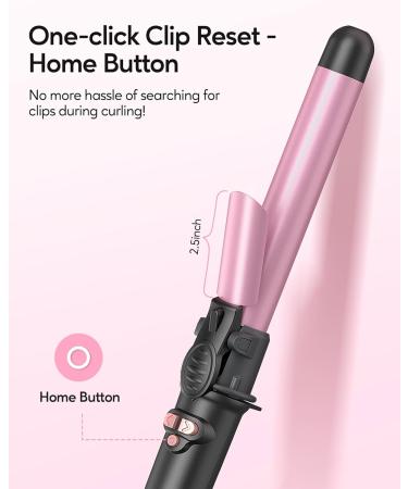 Wavytalk 1 Inch Rotating Curling Iron - Effortless Waves Self-Rotating Barrel Up to 430 F Dual Voltage Rose Gold - International Shipping Available - Buy Online on GoSupps.com