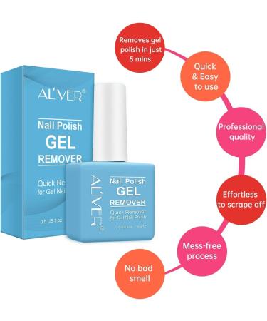 Gel Nail Polish Remover Magic Gel Polish Remover Soak-Off Gel Polish-Quickly & Easily Remove Nail Polish in3-5 Mins-Don't Hurt Your Nails Professional Non-Irritating Nail Polish Remover(with 1 Cuticle Pusher and Nail Scraper) 3 Piece Set - Buy Online on GoSupps.com