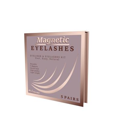 Lamora Reusable Magnetic Lashes | Waterproof Eyeliner & Applicator Kit | No Glue False Eyelashes | International Shipping - Buy Online on GoSupps.com