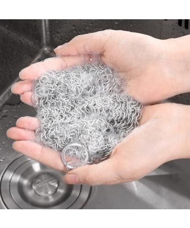 Cast Iron Cleaner Stainless Steel Garden Home Iron Cleaner Cast Iron Cleaner Chainmail Scrubber for Cast Iron Pan Dutch Ovens Cast Iron Grill Scraper Skillet Scraper 1pc Silver - Buy Online on GoSupps.com