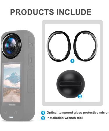 Higatful Insta 360 X4 Tempered Glass Lens Protector | 10H Hardness | Clear Lens Cover for Insta360 X4 Accessories - Buy Online on GoSupps.com