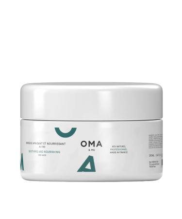OMA & ME Soothing Mask for Irritated Scalp - Deeply Nourishes and Soothes Itching - Irritated Hair Mask Treatment with CBD 95% Natural Ingredients Made in France - 250ml