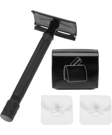 Frcolor Bamboo Safety Razor Set for Men - 2 Mustache & Beard Double Blades Manual Razor Tool - Eco-Friendly Grooming | 11.2x4.43cm - Buy Online on GoSupps.com