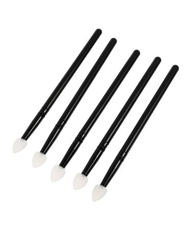 Hemoton 5pcs Silicone Eyeshadow Brush Specialty Tools Creamy Eyeshadow Lip Major Tool Kit Plastic Handle