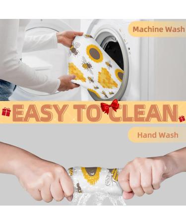 Bee Sunflowers Beard Bib Apron - Waterproof Hair Catcher for Men | Non-Stick Grooming Cape with Suction Cups | Perfect Gifts for Men - Buy Online on GoSupps.com