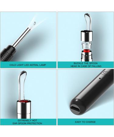 XIMGirl Ear Wax Removal Tool with Camera - 1080p Wireless Ear Cleaner Kit with Light & 12 Silicone Tips - Compatible with iPad & Android (Black) - Buy Online on GoSupps.com