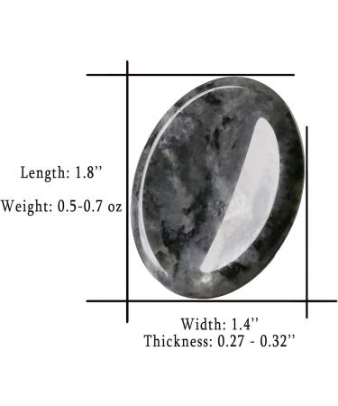 Buy Labradorite Thumb Stone Crystal - Oval Nature Gem for Wiccan Reiki Healing Stress Relief & Energy Balancing - International Shipping Available - Buy Online on GoSupps.com