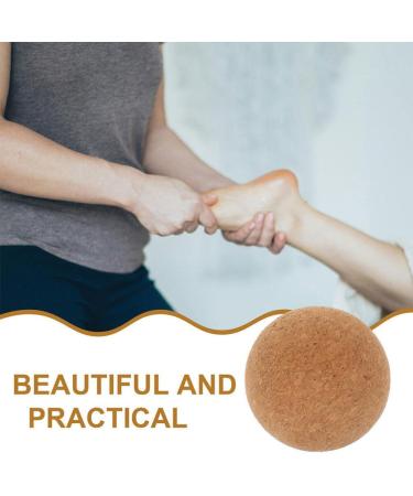 Healvian Cork Massage Ball - Travel Yoga Trigger Point Therapy for Plantar Fasciitis Relief | 100mm Relaxation Equipment - Buy Online on GoSupps.com