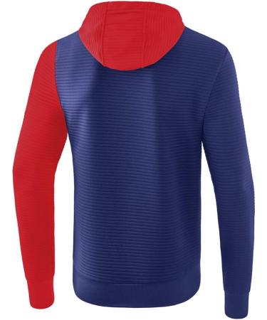 Erima Unisex Kids 5-C Hooded Sweatshirt - New Navy/Red/White - International Shipping Available - Buy Online on GoSupps.com
