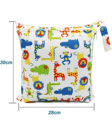 FenFang Baby Wet Bag Set - 3 Pack | Waterproof Organizer for Cloth Diapers | Travel, Daycare, Beach | Reusable Green - Buy Online on GoSupps.com