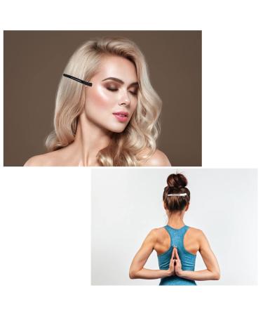12 Piece Hair Clamps Set - Black & White Slipproof Hair Clips for Women | No-Trace Hairpins for Cutting & Styling - Buy Online on GoSupps.com