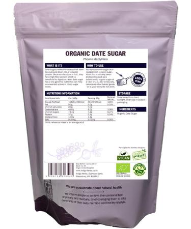 Indigo Herbs Organic Date Sugar 1kg - Buy Online on GoSupps.com